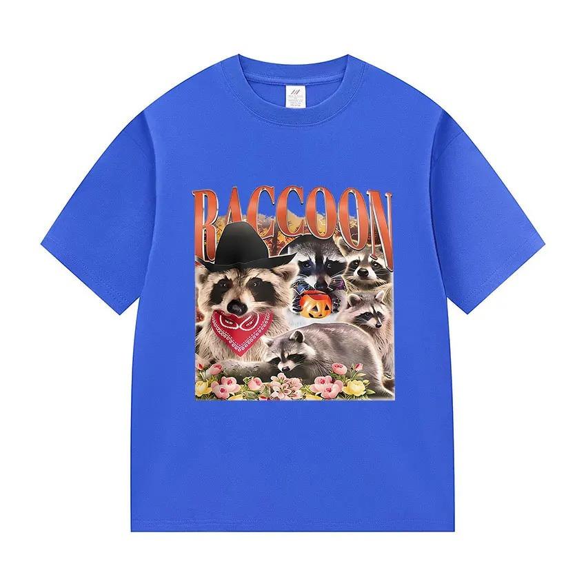 Trash Panda Meme Graphic Tee 100 Premium Cotton Vintage Washed Oversized Unisex Summer Street Fashion Women And Men Tshirts