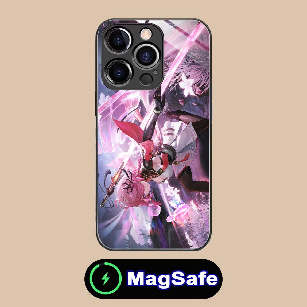Wuthering Waves Taoqi Mobile Phone Case for iPhone 17 16 15 14 13 12 11 Air Pro Max Plus Mini MagSafe Glass Colorful Cover Cover