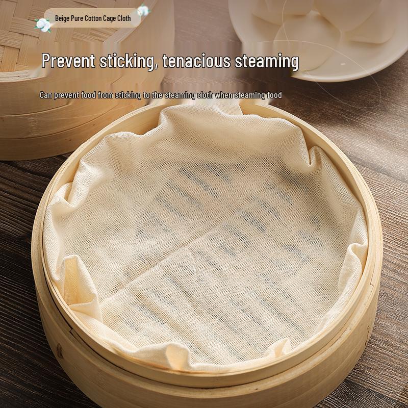 Non-Stick Food-Grade Cotton Steamer Cloth for Buns