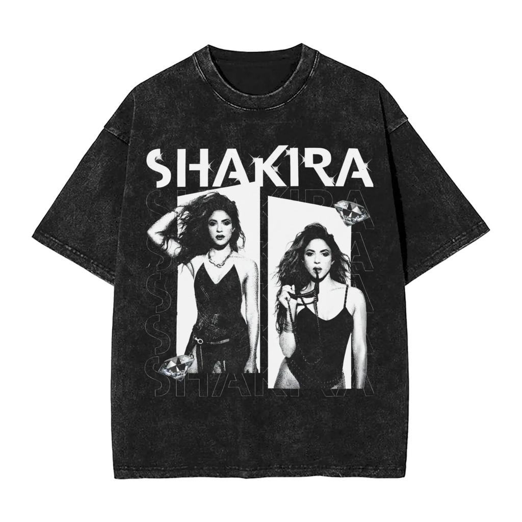 Hot Sale Shakira Las Mujeres Ya No Lloran World Tour 2026 Poster Print T-Shirt Men Women O-neck Cotton Streetwear Hip Hop Fashion Top Summer New Tee