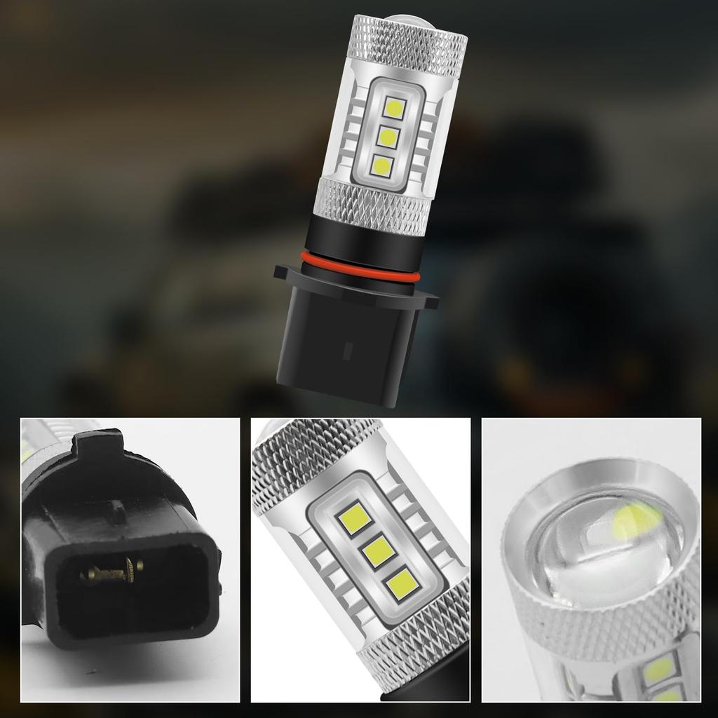 Ygmylandbb P13W LED Headlight Fog Light Bulb Explosive Light 80W
