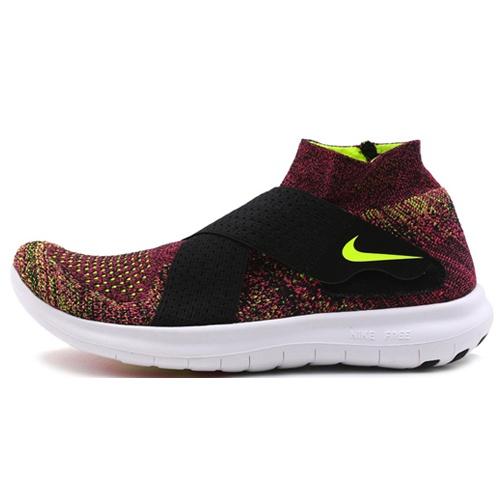 (WMNS) Nike Free RN Motion FK 2017  Black Volt Racer Pink  Women s 880846-004 EU 36