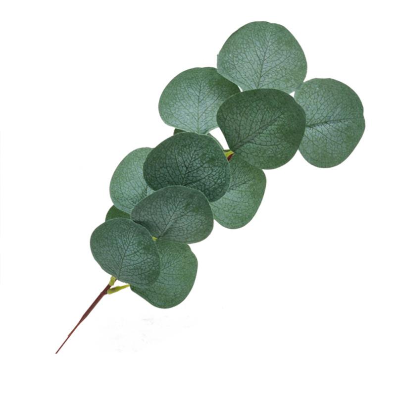 Artificial  Fake  Leaves Eucalyptus Green Plant Leaves Flowers Home Decor