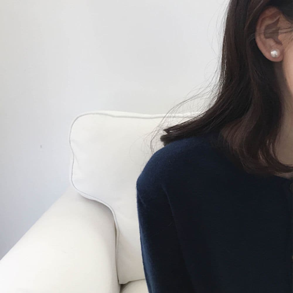 (Silver925) White Earrings