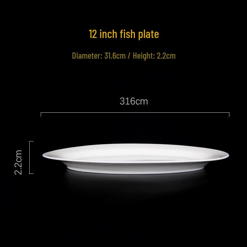 Jingdezhen White Porcelain Bowl Set - Includes Noodle and Soup Bowls with Chopsticks, Ideal for Home or Restaurant Dining