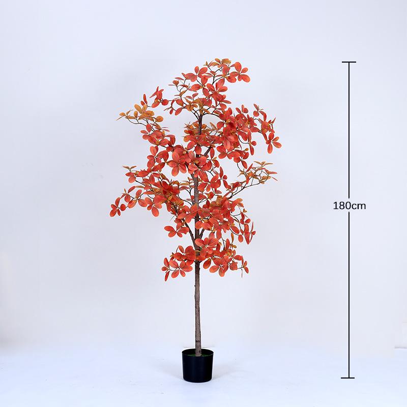 In Stock: Minimalist Indoor Fake Tree Ornament - Fukurokuju Green Plant for Mall Landscaping and Floor Decoration