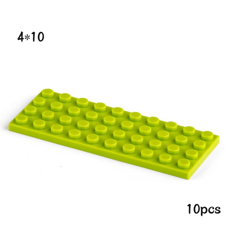 Non-Toxic 10Pcs Moc 3030 Plate 4X10 Brick Building Blocks Classic Parts Diy Building Block Compatible With Creative Construction Toys