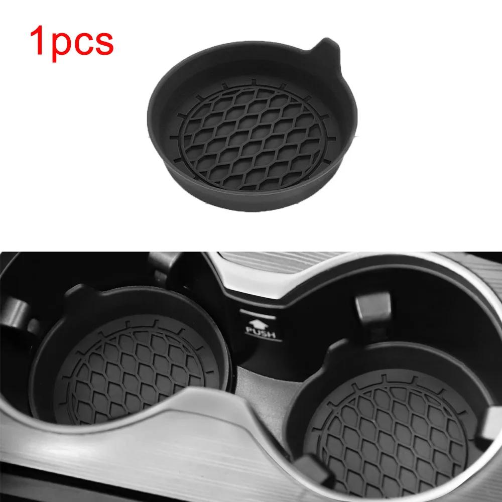 

8cm Soft Silicone Car Cup Coaster Anti-Slip Cup Holder Waterproof Non-Slip Sift-Proof Spill Saucer Car Interior Accessories