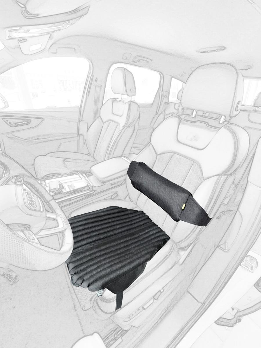 

Ekkoseat seat covers, buckwheat husk filling чорний