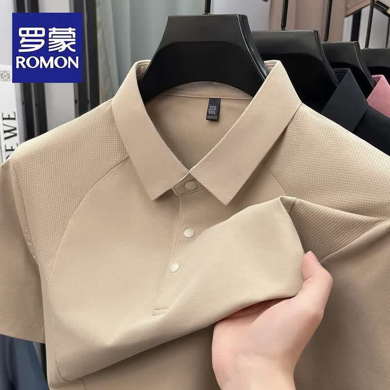 ROMON Men s Premium Summer Breathable Sport Polo Shirt 120