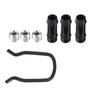 Boost Tap Vacuum Sensor Adapter, High Performance Aluminum Alloy Engine Source Connector for   2.0T FSI Vehicles Black