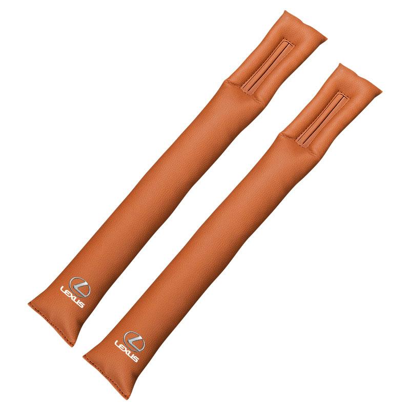 2Pcs Leather Car Seat Gap Filler Side Seam Plug Strip Accessories for Lexus 250 300 RX 300 350 US 200 GX 400 460 LX GS450H GS350