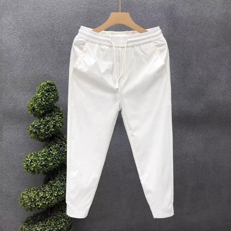 Herren Trendige 2023 Einfarbig Slim Fit Neunpunkt Freizeithose