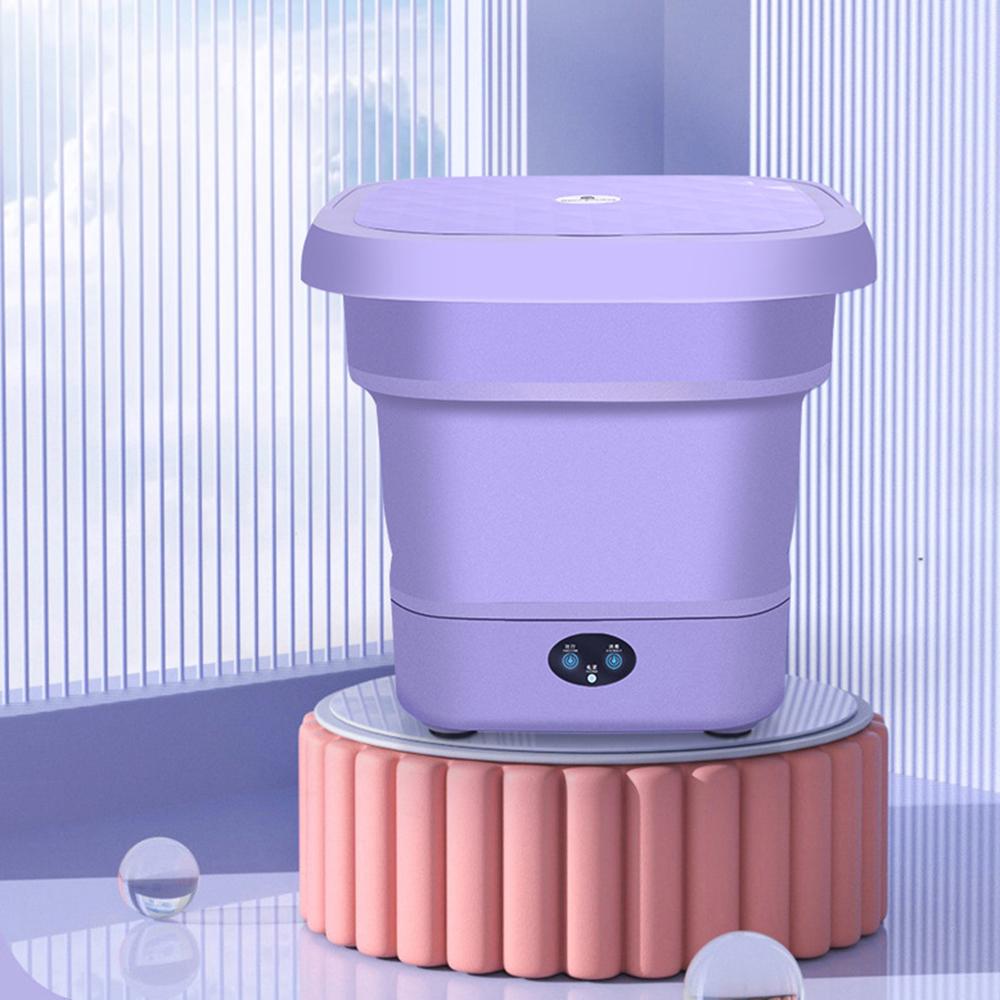 Foldable Portable Washing Machine Mini Underwear Blue Light Sterilization Clothes Washer