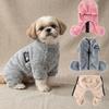 Pet Clothes, Pet Jacket, Warm Fleece Jumpsuit for Small Dogs, Suitable for Winter
