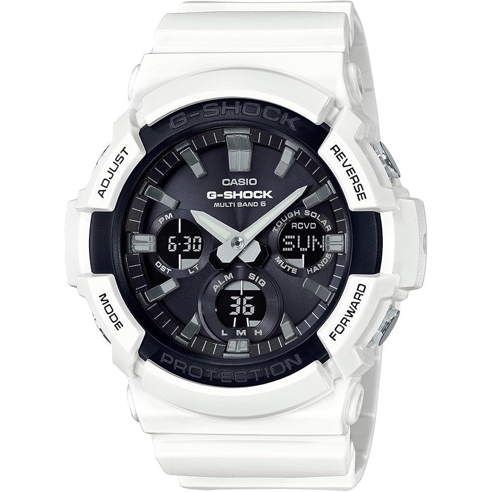 

Casio G-Shock GAW-100B-7AJF Men s Solar Radio-Controlled Watch White
