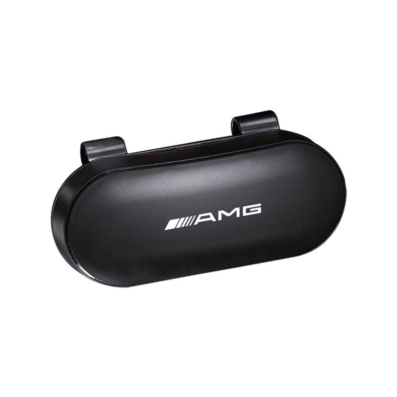 Car Glasses Box Portable Sun Visor Multifunctional Storage Box Accessories Car Hub Cap For Mercedes Benz AMG W214 W205 W204 W206