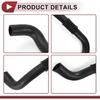 1 Pcs Radiator Coolant Hose for Toyota Solara 3.3L V6 GAS 2004-2008 Lower Heater Hose No.1657220080 Black Rubber