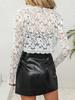 2025 Elegant Women's Lace Trim Patchwork Cardigan