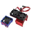 ESC Cooling Fan and Motor Cooling Fan Dual Fan Set for Slash 4x4 VXL 110 for Rustler 4x4 Stampede