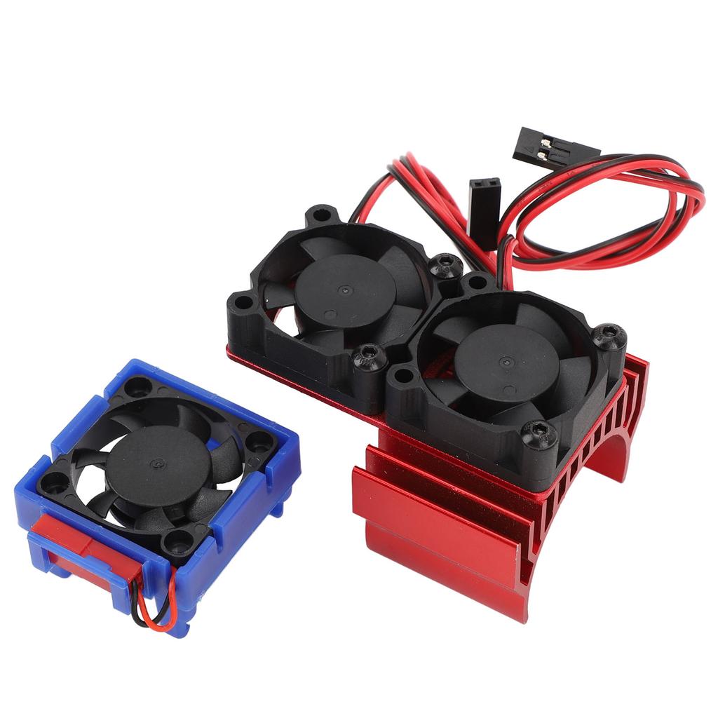 ESC Cooling Fan and Motor Cooling Fan Dual Fan Set for Slash 4x4 VXL 110 for Rustler 4x4 Stampede
