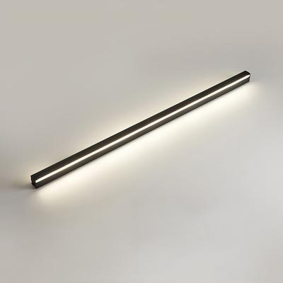 Lámpara de pared LED nórdica de tira larga para estudio, mesita de noche, sin lámpara principal, sala de estar, pared de fondo para TV, lámpara de rejilla, luz creativa de pasillo