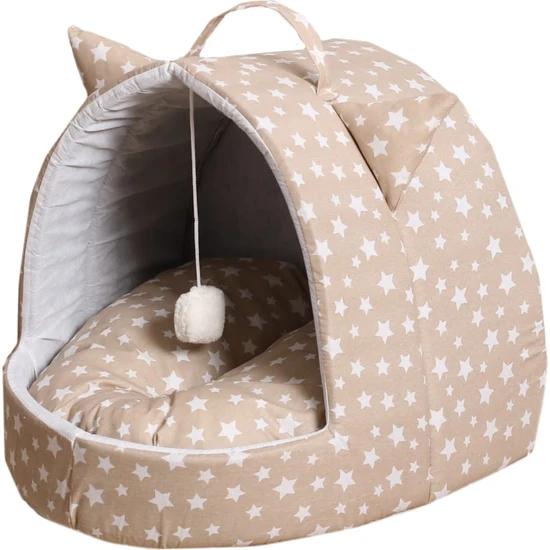 

Small Cat Dog Bed Nest Pet Cat Kennel House Basket Small Dog House Products Pets Tent Cat Accessories 45x40x35 Cm