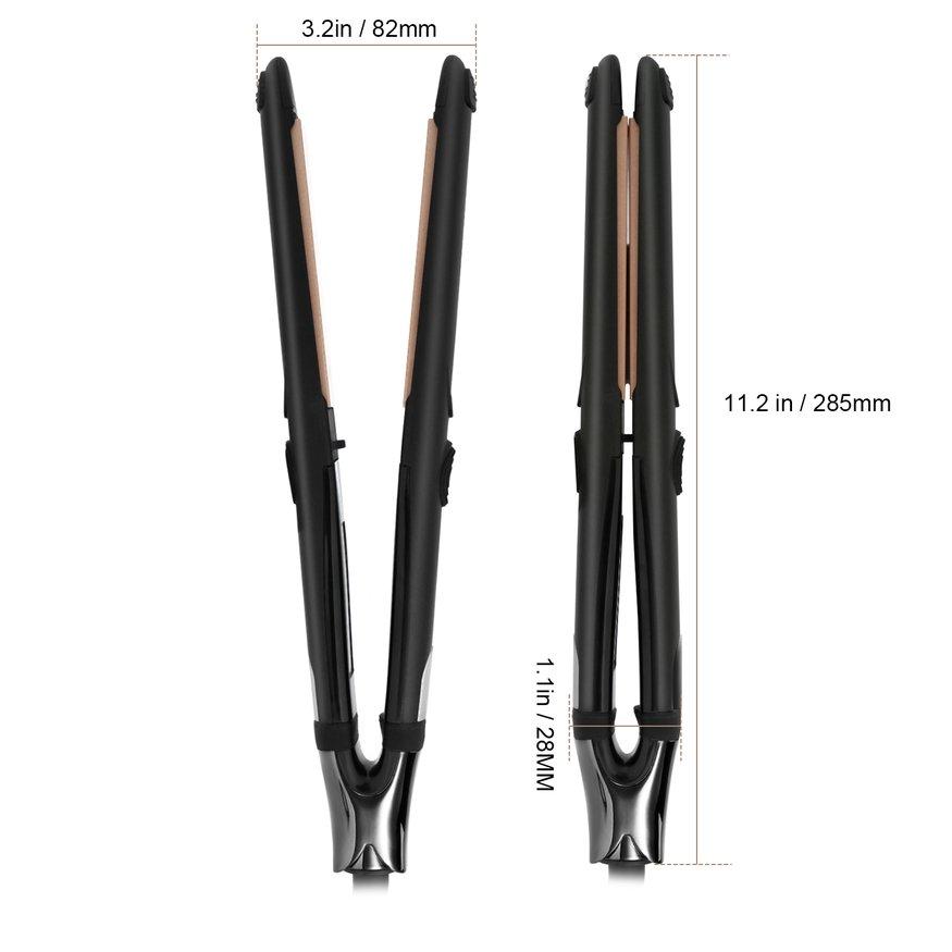 KC Leshp Flat Iron Hair Straightener With Floating Plate & Elasticity