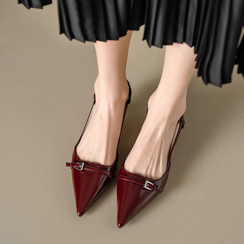 Móda Sexy Ženy Vysoké Podpatky Sandály Špičatá Špička Letní Boty 2025 Slingback Pantofle Nové Společenské Šaty Dámské Lodičky Sandalias De Mujer