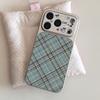 Tilt plaid is suitable for Apple 17 mobile phone case iPhone15promax all-inclusive 16Pro leather pattern 14 simple ins