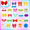 50 Bow Stickers Girl Princess Little Girl Bow Kids Puzzle Bonus Stickers