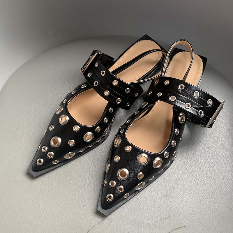Fashion Women Shoes For Sandals Square Heel Strap Footwear Fashion Metal Buckle Female Casual Slingback Ladies Sandals Shoes 2025