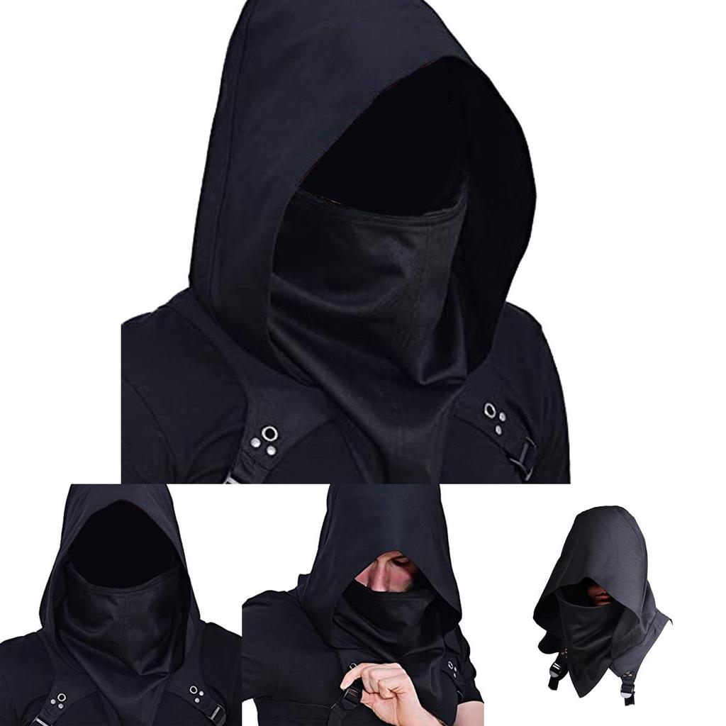 Stylish Unisex Medieval Assassin Inspired Hooded Cloak For Game Character Cosplay