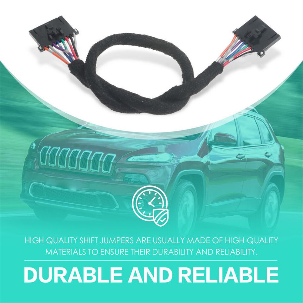 Silver Shifter Bezel with Harness Kit Fit for 2014-2018 Jeep Cherokee 5YD27XSAAA