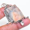 Natural Desert Rose Druzy, Topaz 925 Sterling Silver Jewelry Pendant 2.17" ZS-729