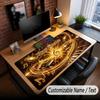 Music General Theme Custom Mouse Pad Personalized With Name Text Customized Desk Mat For Office Home Decor