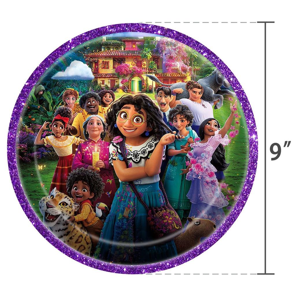 Vibrant Encanto Birthday Party Decorations Set With Backdrop Banner And Cupcake Toppers