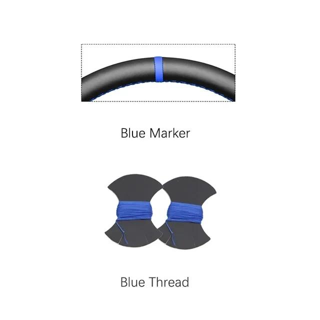Black Artifcial Carbon Fiber Leather Car Steering Wheel Cover for Mitsubishi Lancer 10 EVO Evolution 2008-2014