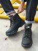 Men's Safety Shoes Puncture-Resistant Work Boots Lightweight Breathable Anti-Slip Construction Shoes with Steel Toe Cap