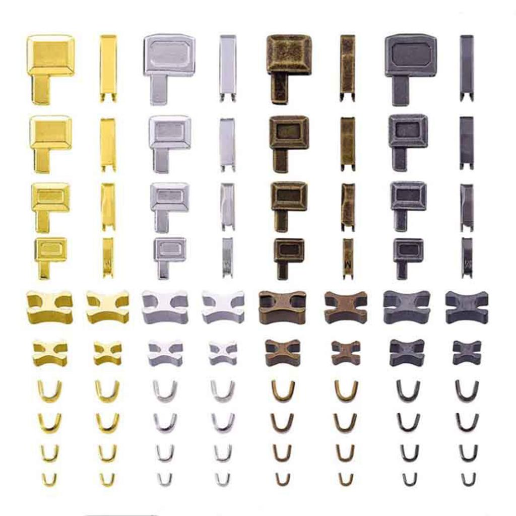Metal Zip Repair Set Zippers Repair Tool Insertion Pin Zippers Bottom Zippers Stopper For Sewing Clothing Jackets