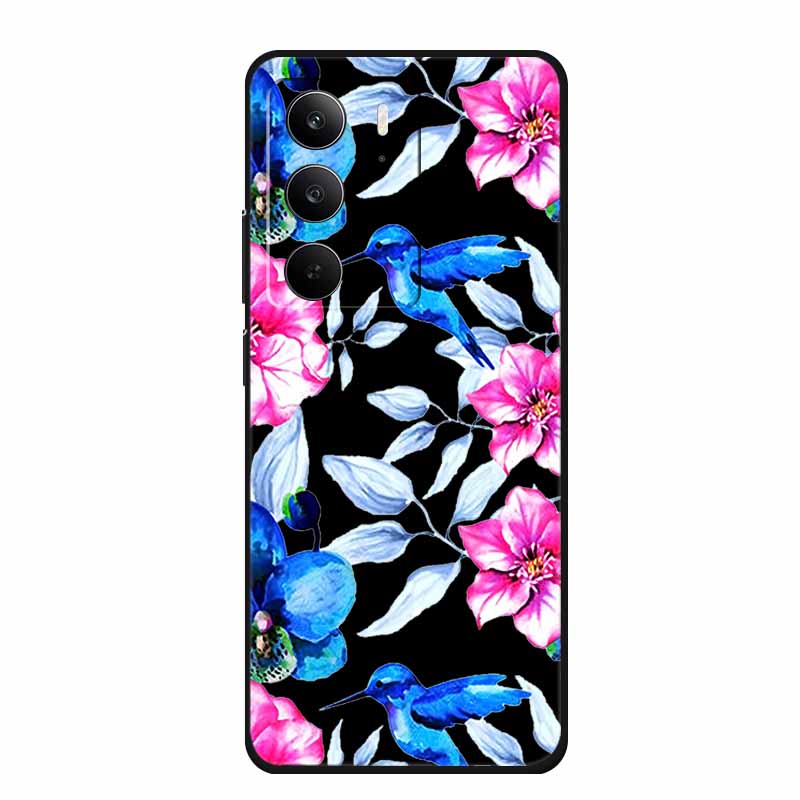 For Realme Narzo 80 Lite 5G Case Narzo80 Lite Coque Cartoon Cat TPU Black Silicone Soft Phone Case For Realme Narzo 80Lite Funda