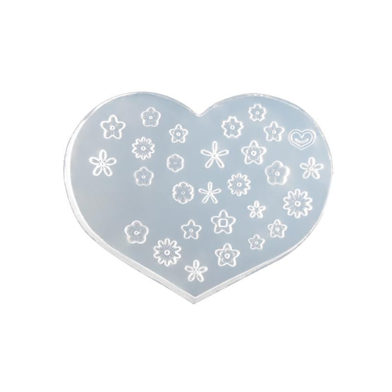 Silicone Nail Art Handicrafts Moulds DIY Nail Tools Accessories Nail Carving Molds Silicone Material for Nail Decoration