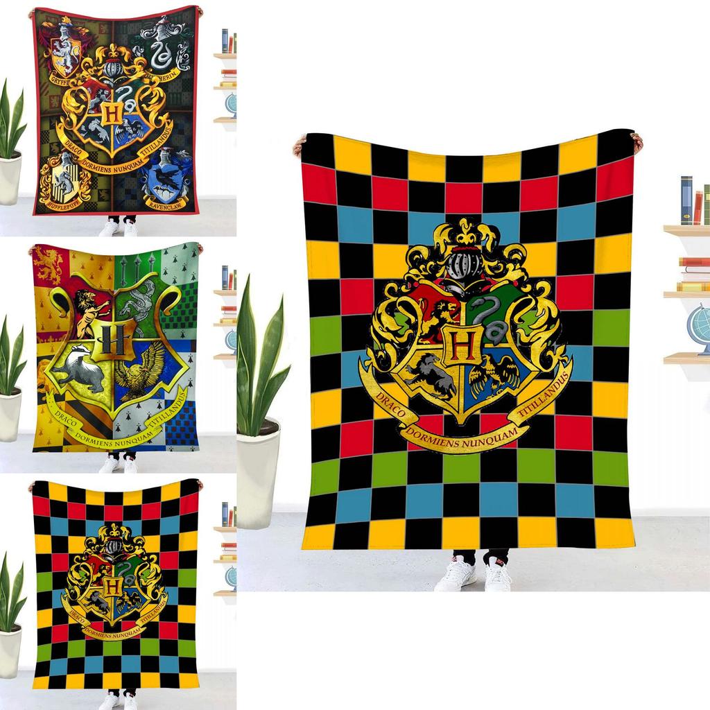 Harry Potter Polyester Fleece Blanket With Cartoon Anime Prints For Home Use And Gift