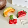 Acetate Fruit Chic Hair Clips With Colorful Melon And Watermelon Designs For Women