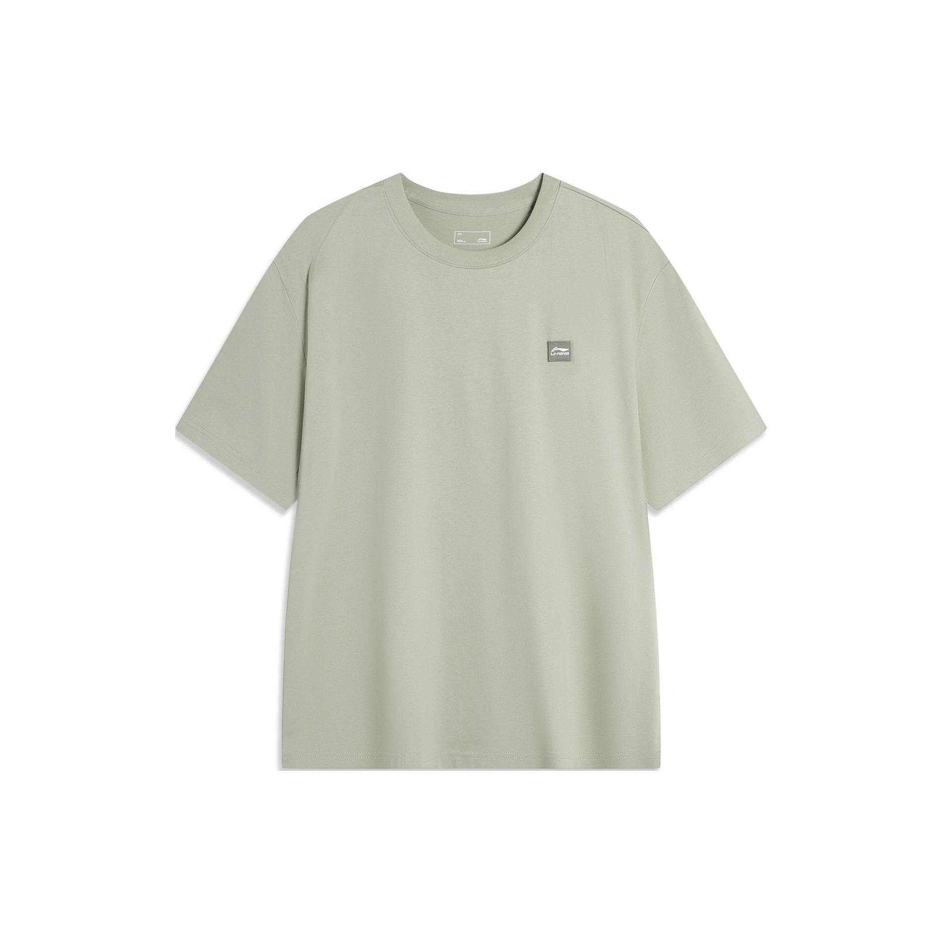 Спортивная коллекция Li Ning T-shirt Унисекс Серо-зеленый AHSU743-12 S