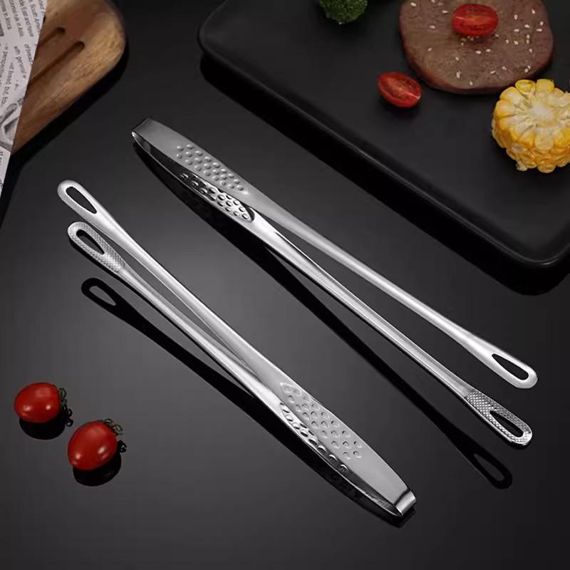 Multi-Functional Stainless Steel BBQ Tongs for Outdoor and Commercial Use
