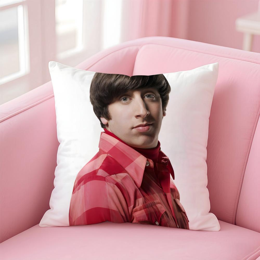 HHoward Wolowitz Cushion Cover Pillow Case Soft Friendly Fabric Concealed Zipper