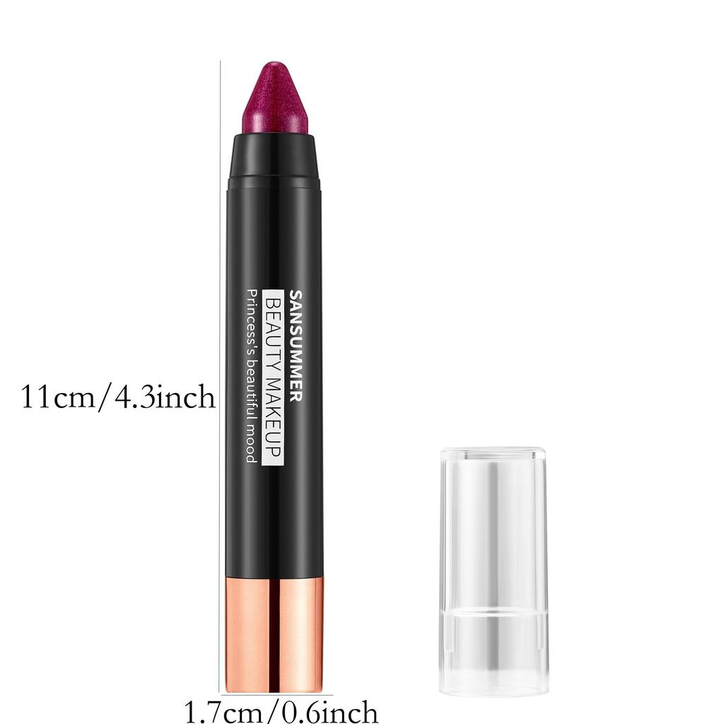 Rossetto idratante glitterato lucido Rossetto impermeabile resistente Lucidalabbra opaco perlato ad alta pigmentazione Regalo di trucco perfetto per le donne