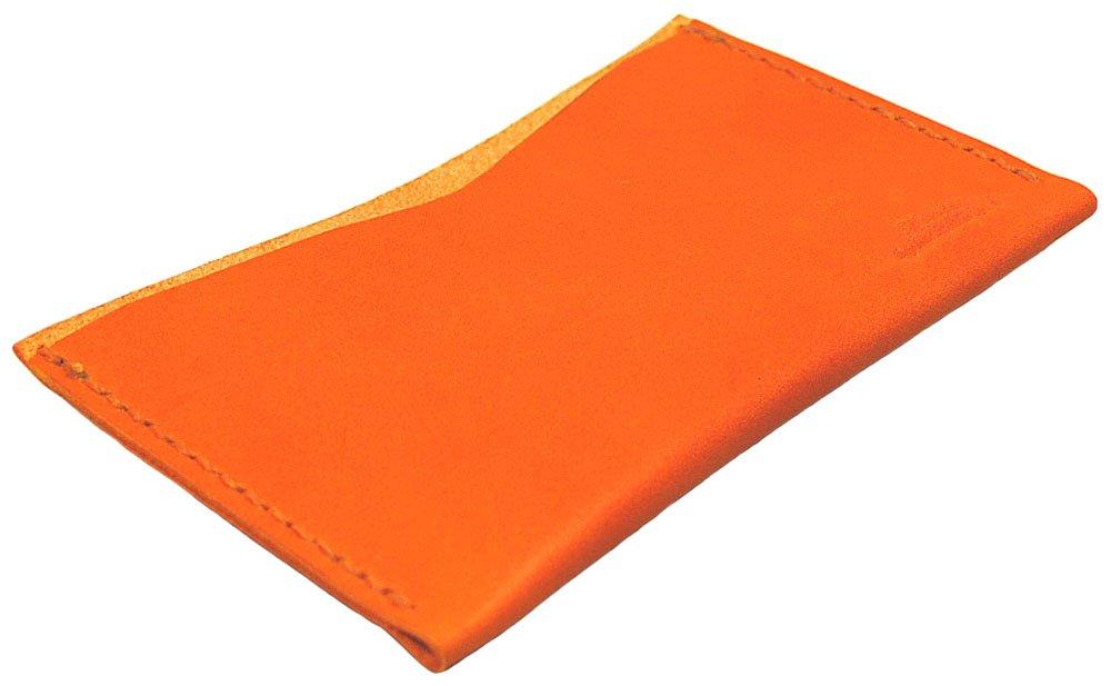 Zenith Natural Leather Passbook Case Light Orange B-0129,