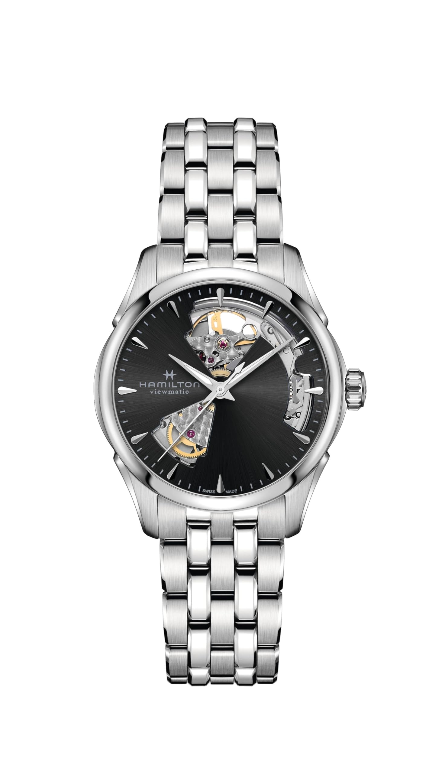 

HAMILTON Watch Genuine Warranty Jazzmaster Auto Imported H32215130 [HAMILTON] [Regular Product] Men s чорний